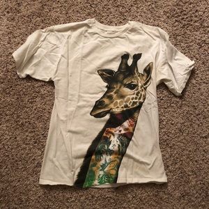 Distressed over sized Tee